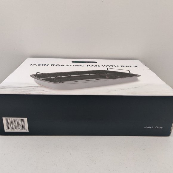 Servappetit 17.5 IN Roasting Pan with Rack Gray - Picture 6 of 6